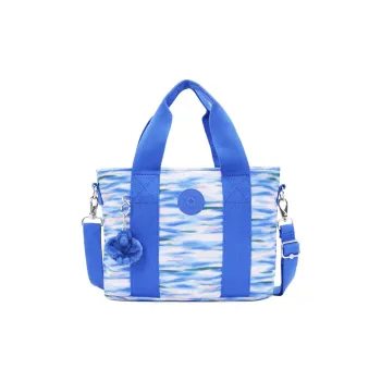 Kipling Polyester Shoulder Bag, Crossbody Bag, Handbag Medium Size Women's Blue White