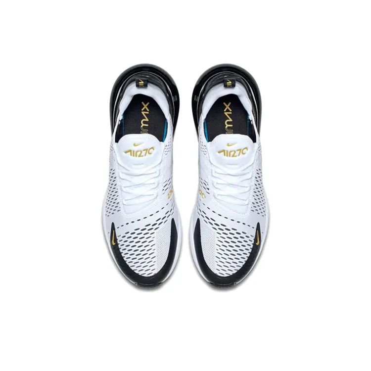 Nike Air Max 270 White Metallic Gold Black-2