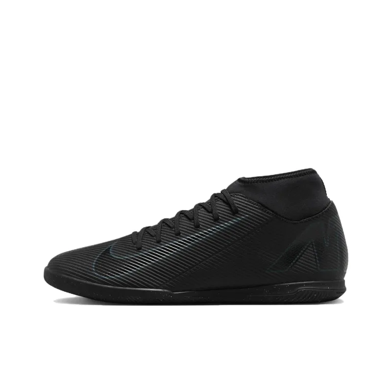 Nike Mercurial Superfly 10 IC/IN Indoor Anti Slip Wear Resistant Soccer Shoes Unisex Black-0