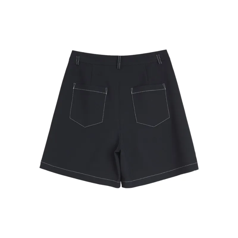 ELLE Casual Shorts Women's Navy Blue-1