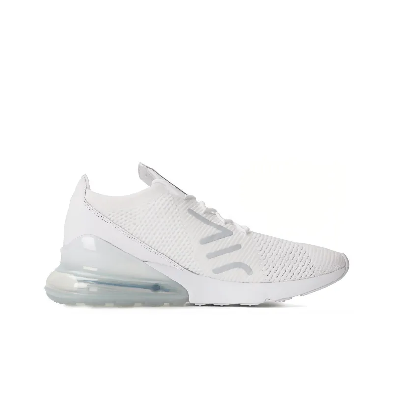 Nike Air Max 270 Flyknit Triple White-1