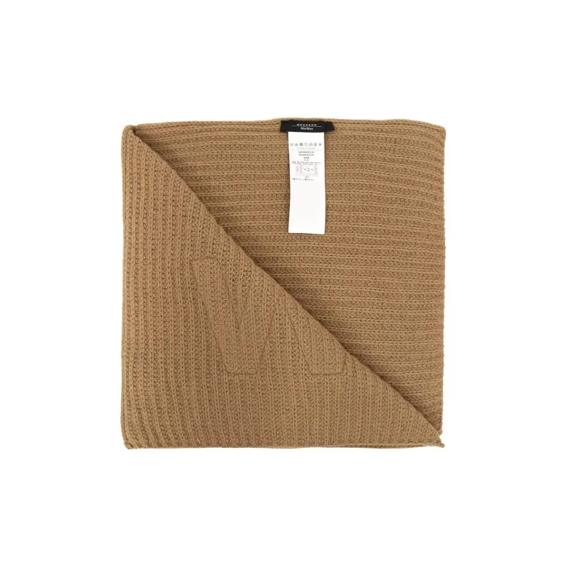 MaxMara Knit Scarves Women's Beige-2