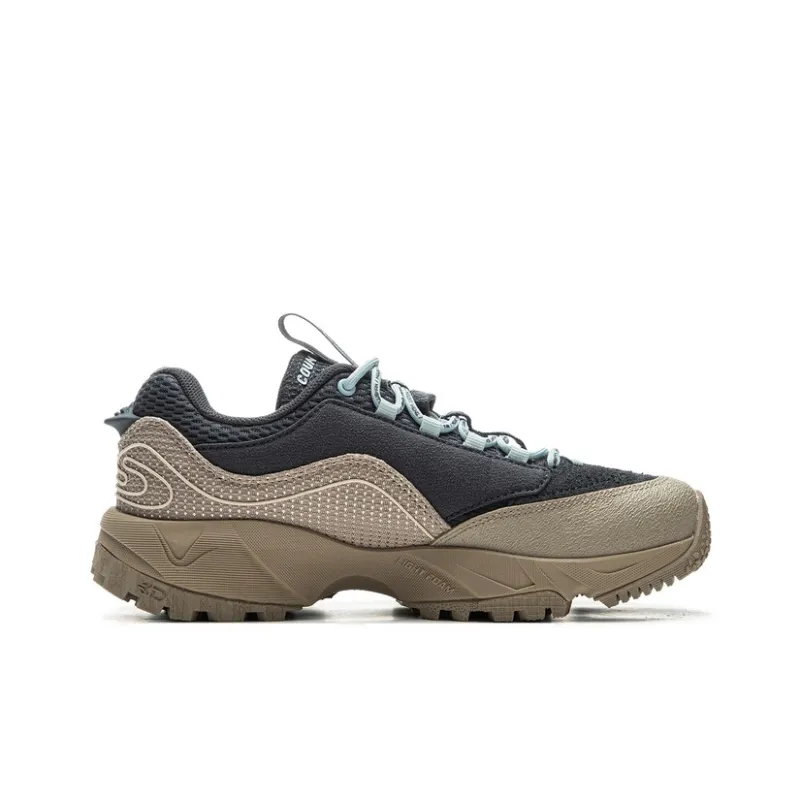 LiNing CF Su Xi Xingye V2 Cushioning Support Low Top Outdoor Trekking Shoes Women's Black Umber-1