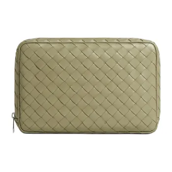 Bottega Veneta Intrecciato Calfskin Storage Bag Large Size Men's Travertine