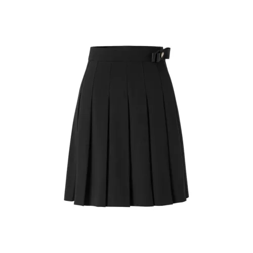 JZ. ANNAKRO Casual Short Skirts Women's Plain Black