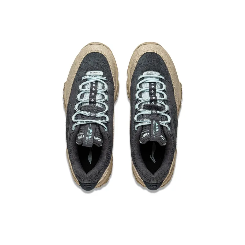 LiNing CF Su Xi Xingye V2 Cushioning Support Low Top Outdoor Trekking Shoes Women's Black Umber-3