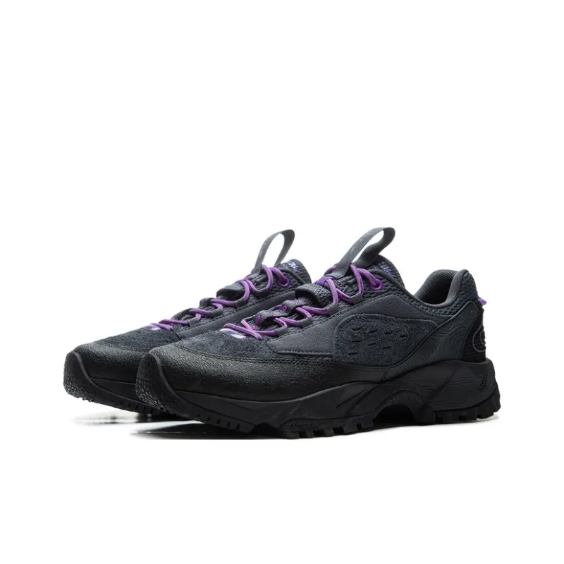 LiNing CF Su Xi Xingye V2 Cushioning, Wear Resistant Low Top Outdoor Hiking Shoes Men's Black-2