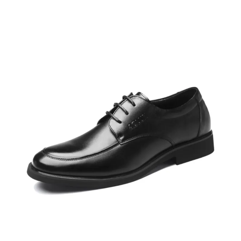 Auron Dress Shoes Men Low Top Black-1