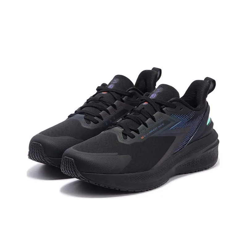 361° Abrasion Resistant Low Top Running Shoes Men's Black-2
