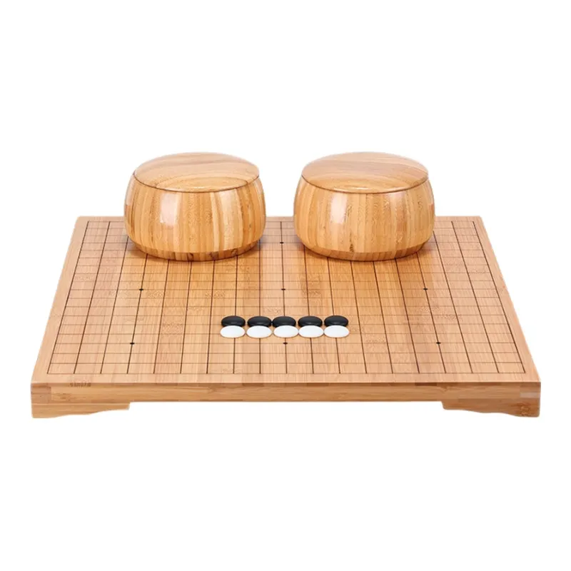 Imono Go Board Set With Yunzi Beginner Black White Five In A Row Stones Solid Wood Chess 2 in 1 Board Games-6