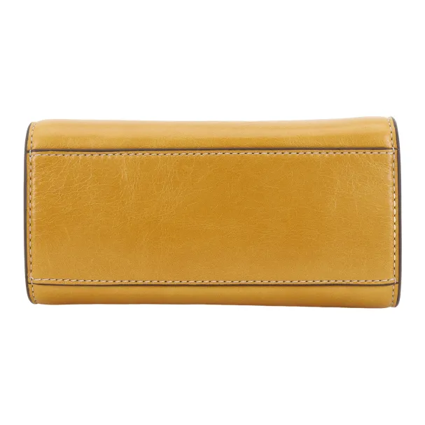 TORY BURCH Lee Radziwill Leather Shoulder Bag, Crossbody Bag Trumpets Women's Yellow-5
