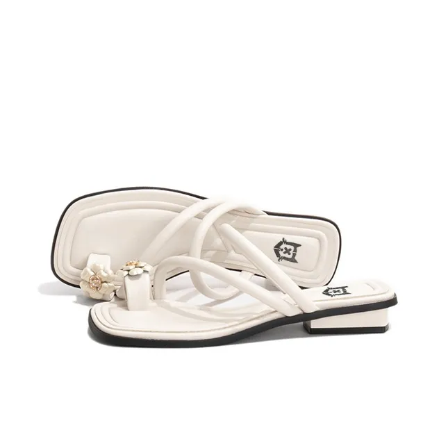 Old Meow Outerwear Slip-Resistant Thong Slippers Slide Slippers 3cm Women's-4