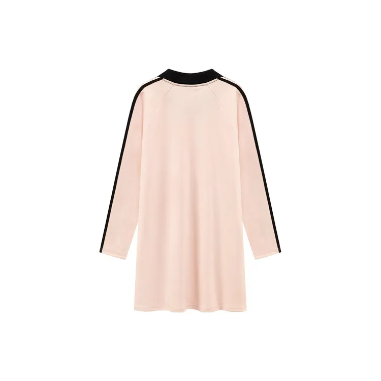 CHUU Long Sleeved Dress Women's Pink-1