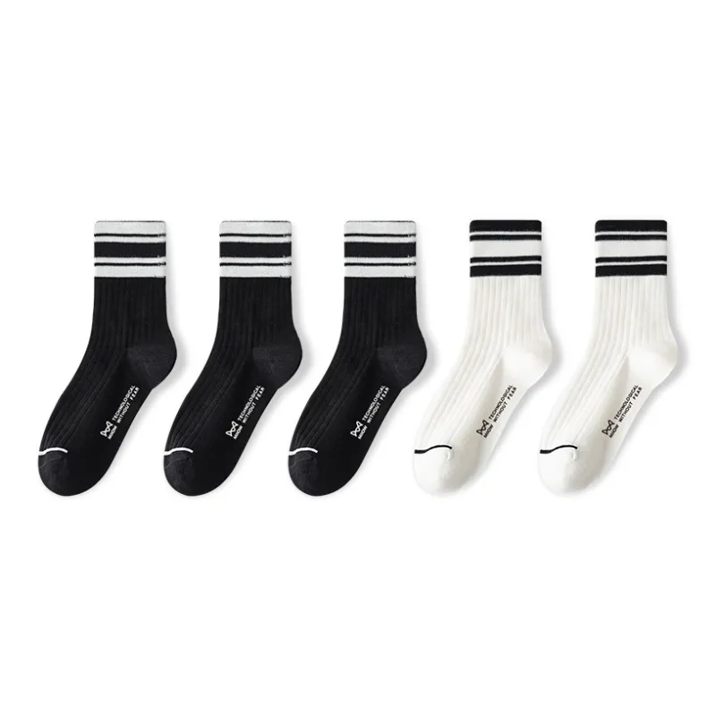 MIIOW Cool One Summer Series Mid Calf Socks Unisex 5 Pack-56