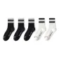Black with White Stripe 3-White with Black Stripe 2[5 Pack]