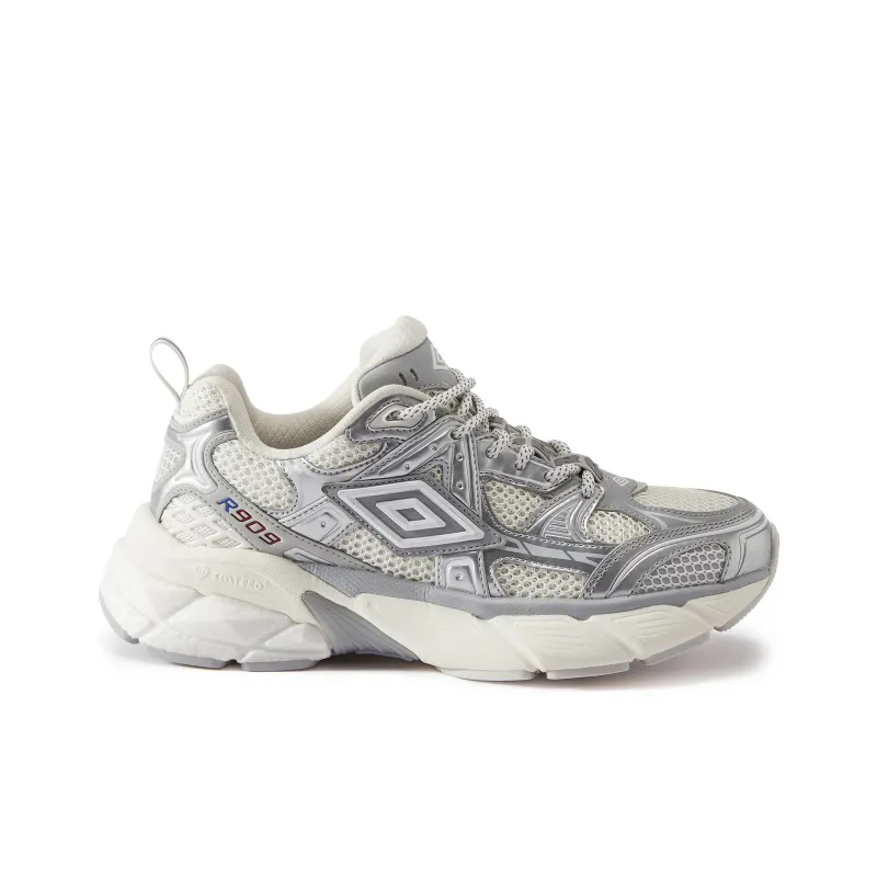 Umbro Anti-Slip Wear-Resistant Low-Top Casual Shoes Unisex Silver White-14
