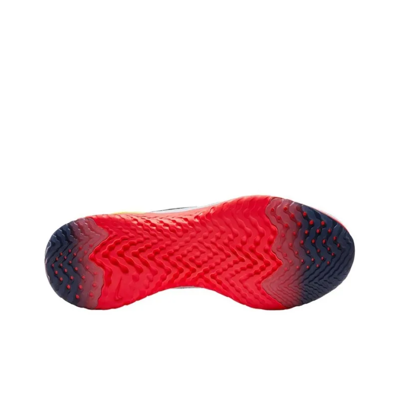 Nike Epic React Flyknit White Bright Crimson-2