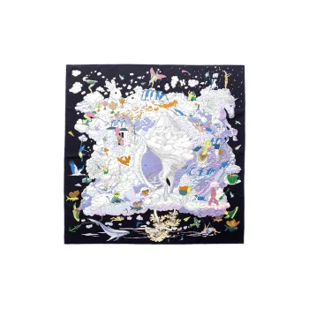 HERMES Silk Silk Scarves Women's