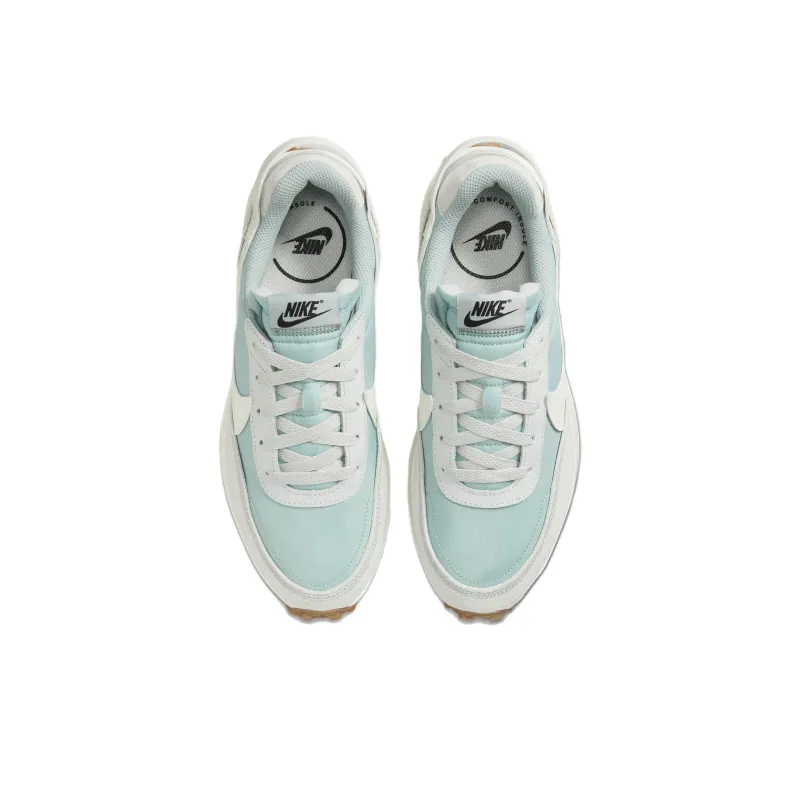 Nike Waffle Debut Anti Slip Wear Resistant Low Top Casual Shoes Women's Blue Gray-3