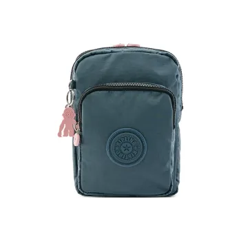 Kipling Polyamide Shoulder Bag, Sling Bag Small Size Unisex Black Pink Blue Patchwork