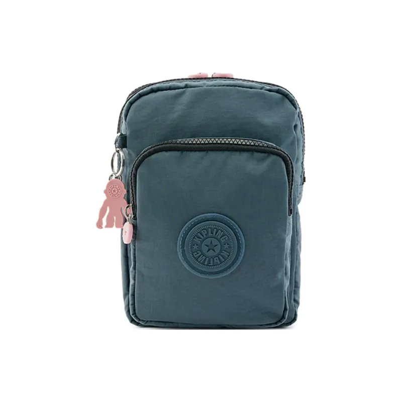 Kipling Polyamide Shoulder Bag, Sling Bag Small Size Unisex Black Pink Blue Patchwork-0
