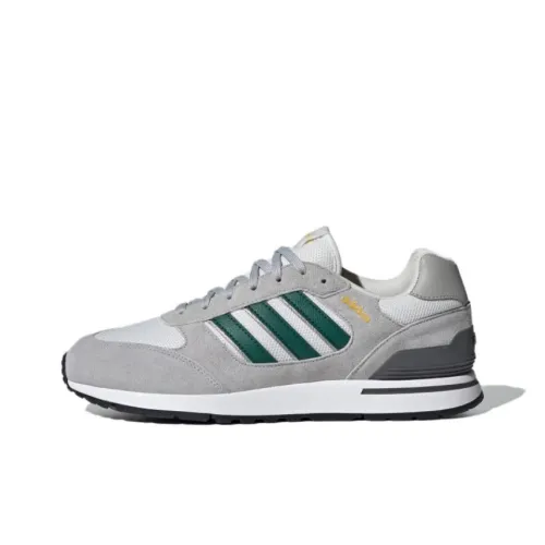 Adidas Run 80s Anti Slip Wear Resistant Low Top Running Shoes Men's Gray White