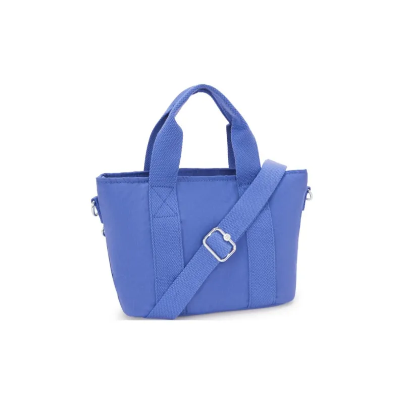 Kipling Polyamide Tote Bag, Shopping Bag, Handbag Small Size Unisex Blue-2