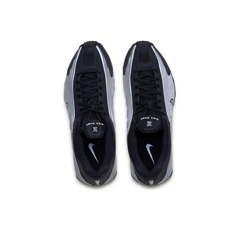 Nike Shox R4 Black Metallic Silver-2