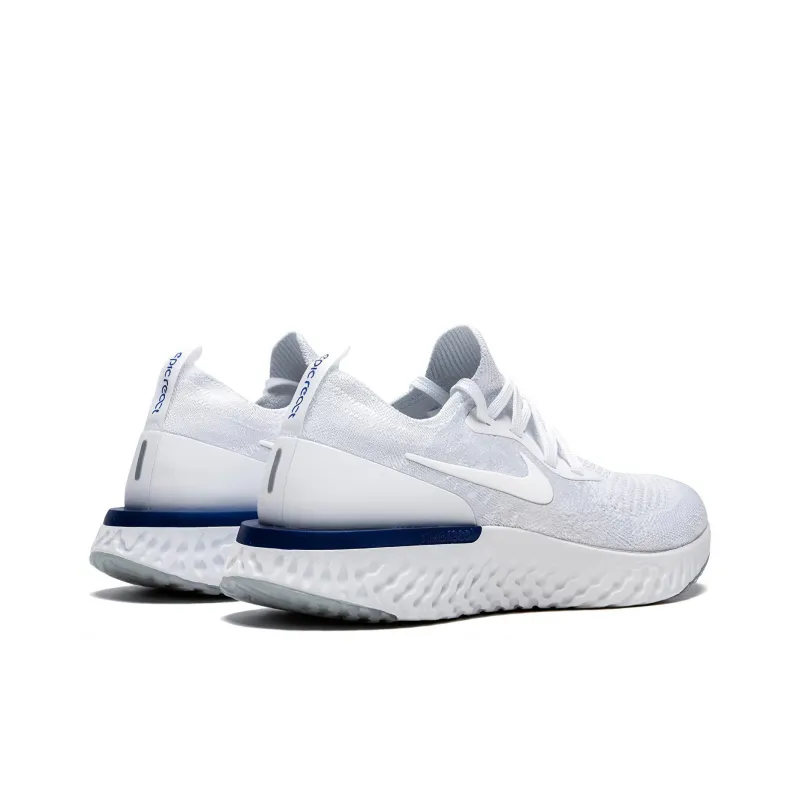 Nike Epic React Flyknit White Racer Blue Women's-3