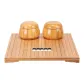 High-Covered Sandalwood Bamboo Jar+Chess Board+361 Imitation Jade Stones (Includes Multiple Gifts)