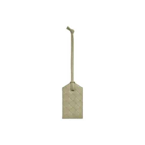 Bottega Veneta Calfskin Label Holder Bag Accessory Men's Gray Green