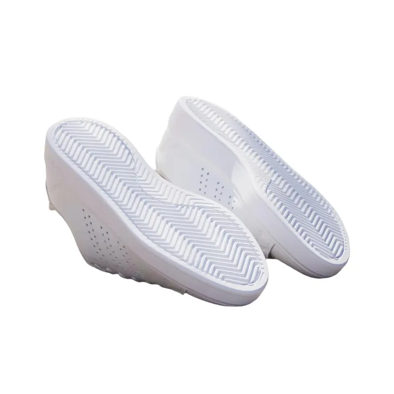 Adidas ADVANTAGE 2.0 Anti Slip Wear Resistant Low Top Skateboard Shoes Women's White Gray Silver-3