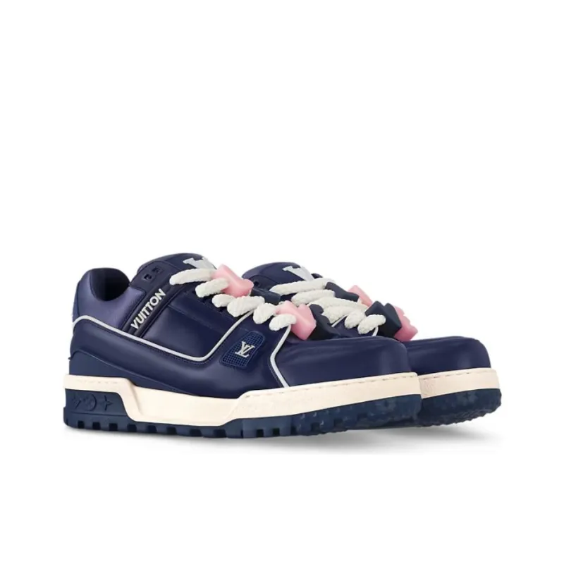 LOUIS VUITTON Trainer Maxi Low Top Casual Shoes Men's Dark Blue-2