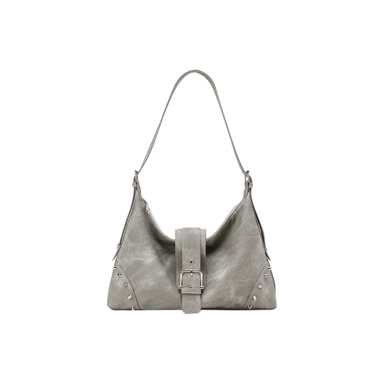 Jade En Plus Synthetic Leather Crossbody Shoulder Bags Women's Gray/Light Brown-1