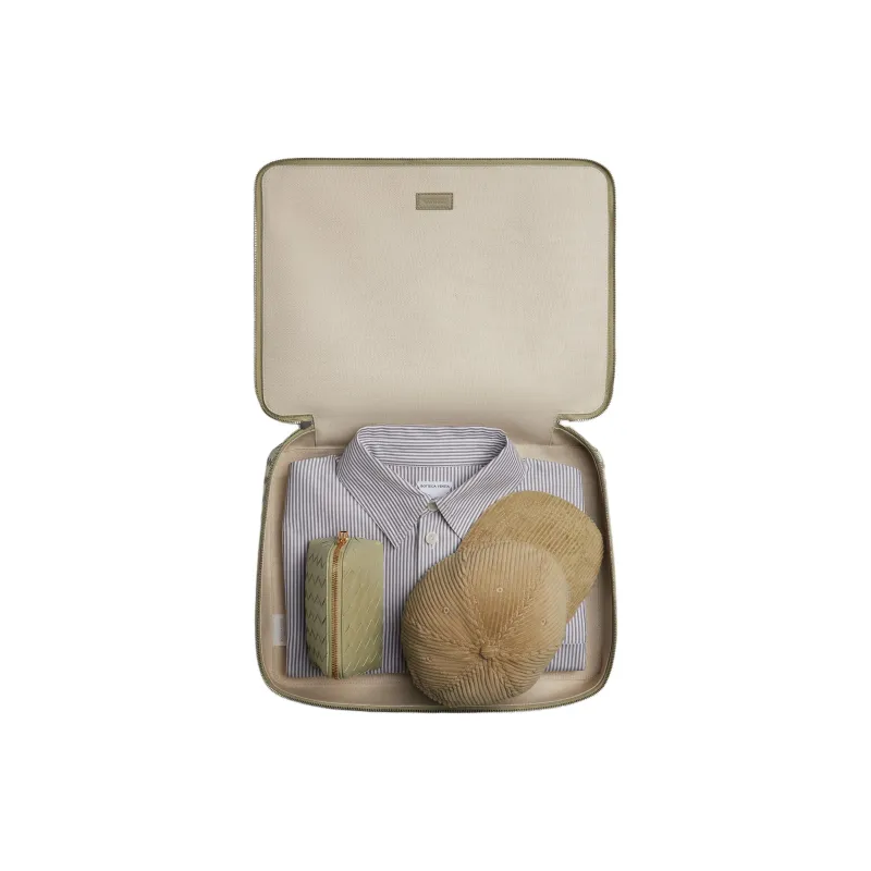 Bottega Veneta Intrecciato Calfskin Storage Bag Medium Size Men's Lime Gray-5