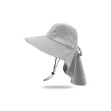 Side Mesh Neck Protector-Light Gray
