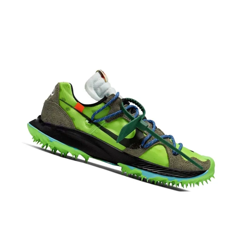 Nike Zoom Terra Kiger 5 OFF WHITE Electric Green Women's-2