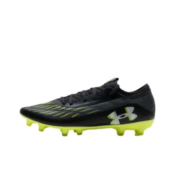 Under Armour Artificial Ground Anti Slip And Wear Resistant Breathable Soccer Shoes Unisex Black Green