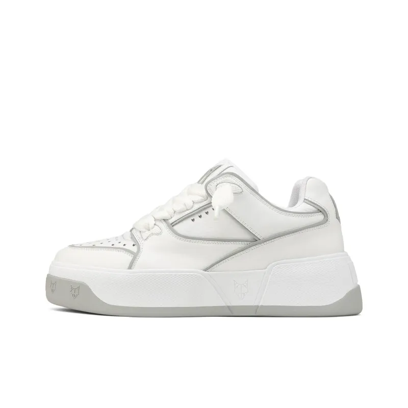 Naked Wolfe Kash Slip Resistant Low Top Skateboard Shoes Men's White-0