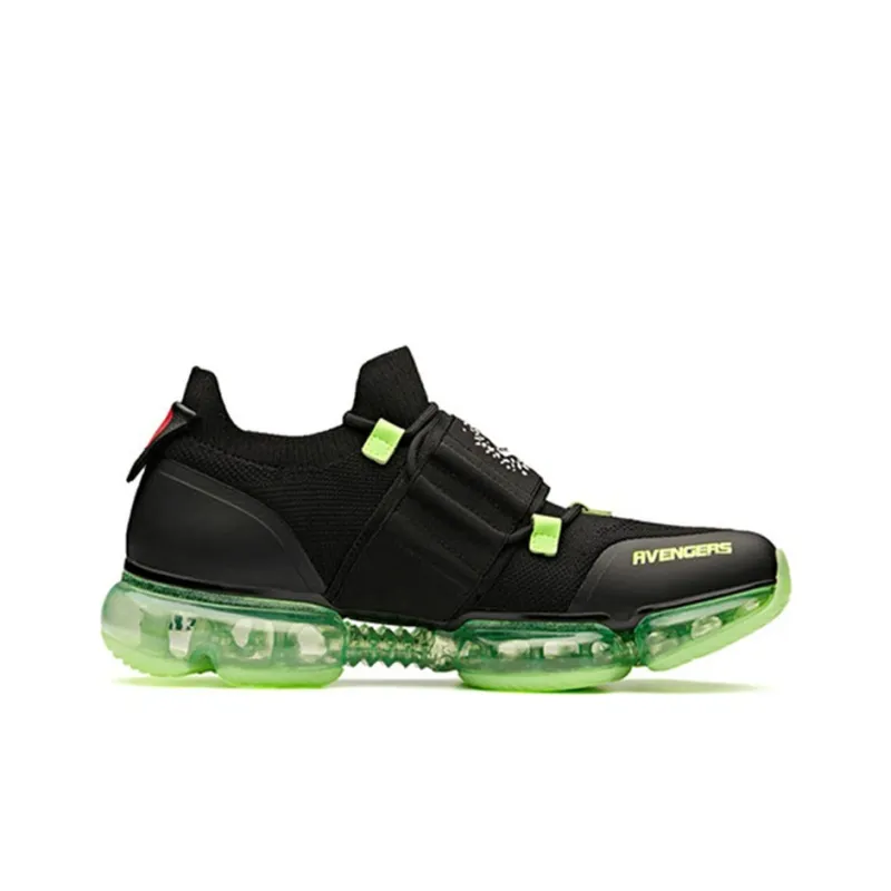 MARVEL x Anta Anti Slip And Wear Resistant Lightweight Low Top Running Shoes Men's Black Green-1