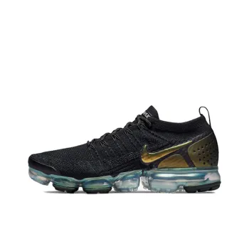 Nike Air VaporMax Flyknit 2 Black Metallic Silver Multi Color