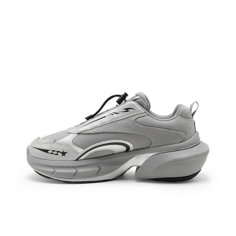 STARTER Odyssey Anti Slip Wear Resistant Low Top Chunky Sneakers Women's Gray-1