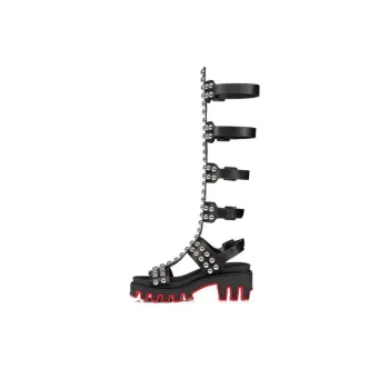 CL LUBOTING Gladiadune Roman Sandals Women's Black