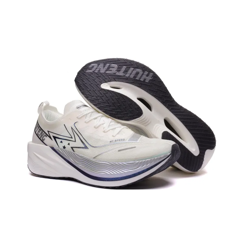 HUITENG Running Shoes Unisex White Feather Breeze-4