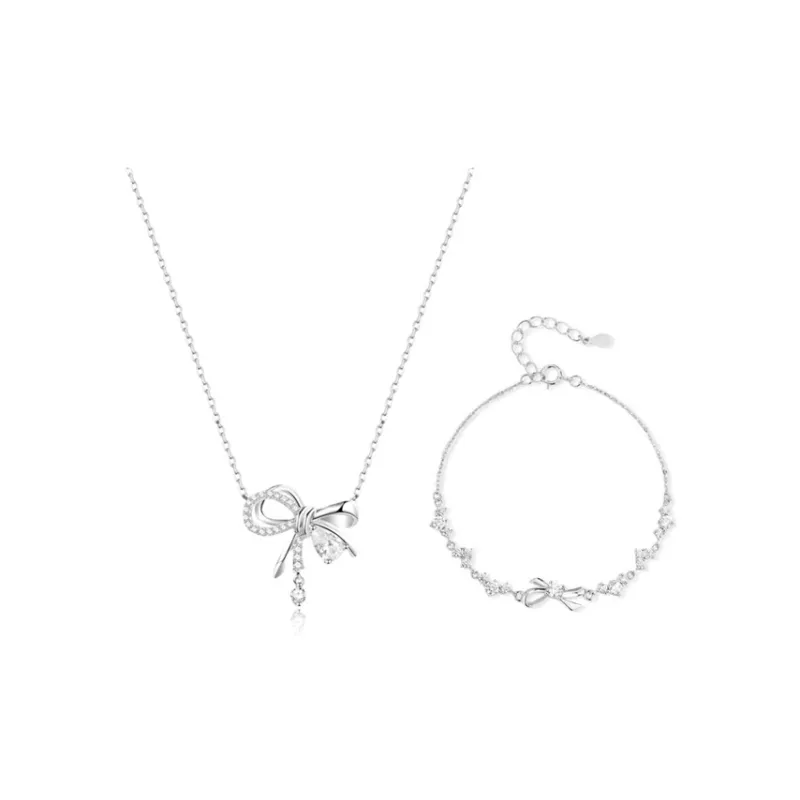 Silver Trim Alloy Necklaces Women's-21