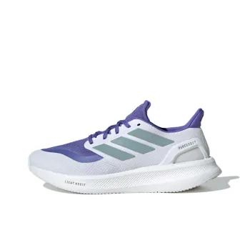Adidas Pureboost Anti Slip And Wear Resistant Rebound Low Top BOOST Technology Casual Running Shoes Men's White Blue