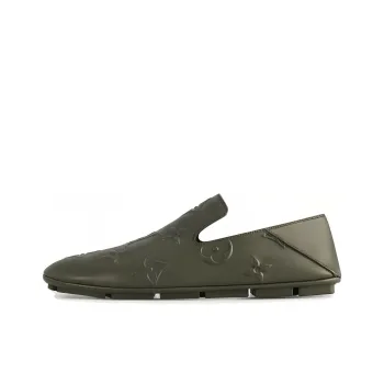 LOUIS VUITTON Driver Casual Shoes Men's Green