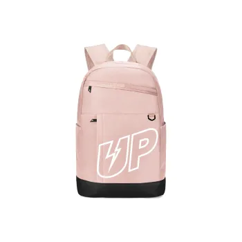 TURN UP Polyester Students Backpack Regular Unisex Black Pink
