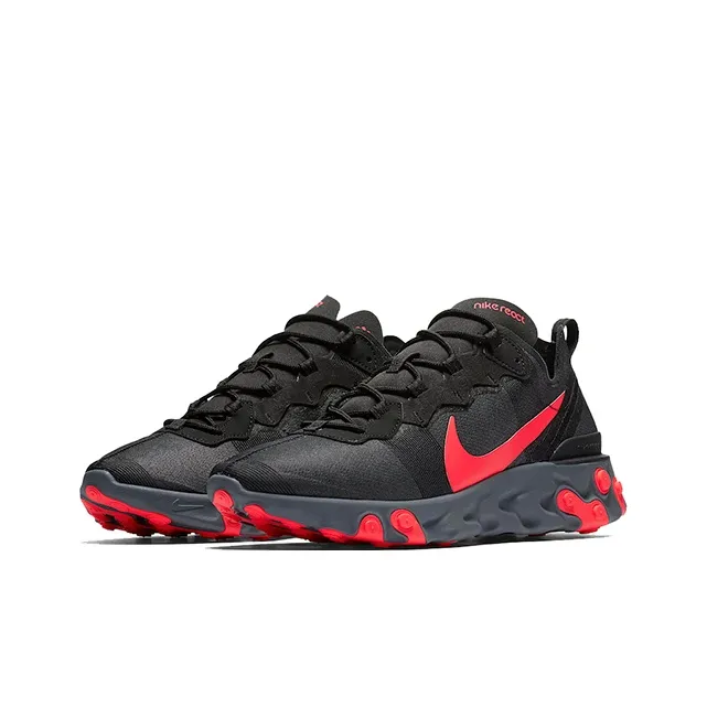 Nike React Element 55 Black Solar Red-2