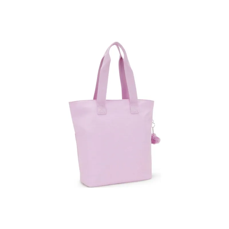 Kipling Recycled Polyamide Tote Bag, Shopping Bag, Shoulder Bag, Handbag Large Size Women's Pink-2